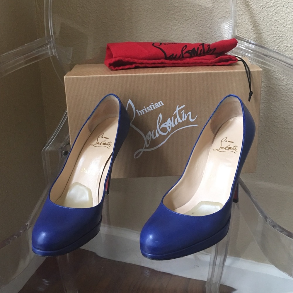 Christian Louboutin Royal Blue Simple Pump